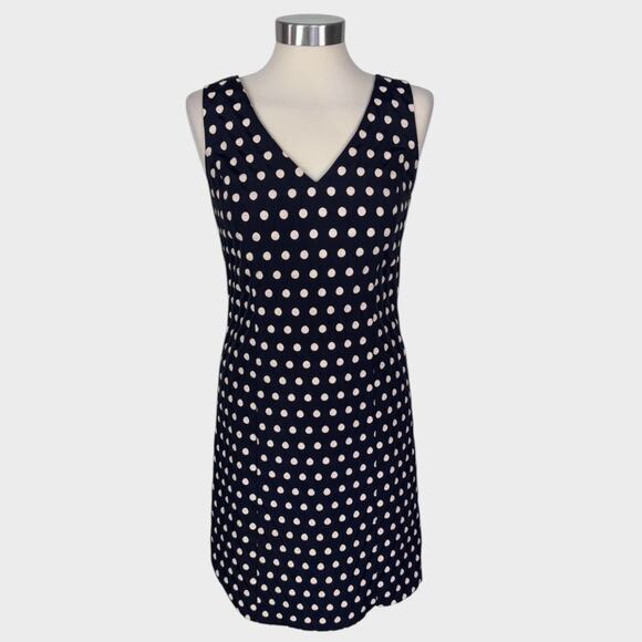 Ann Taylor Factory Size 2 Dress Black with Polka Dot - Picture 1 of 7